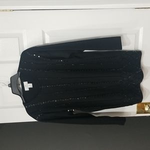 LISA International Beaded Black Top